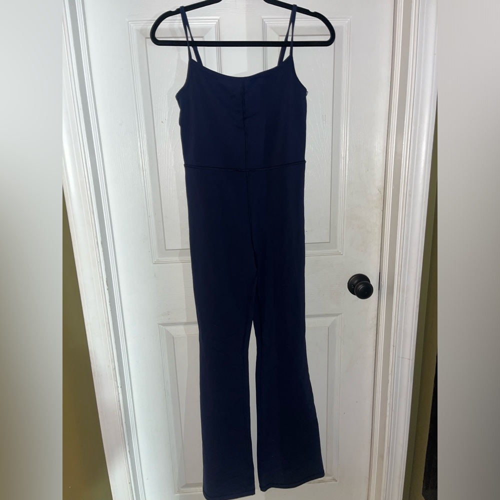Navy Blue Aritzia Flare jumpsuit